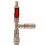 AFRISO T-Verbinder mit 1x Absperrventil, 2x Kupplung DN5, 1x Stecknippel DN5 VOR 24580 25940